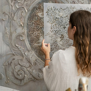 Трафарет - Клубничный воришка - Фотография интерьере 15