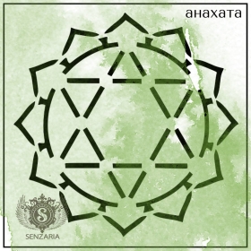 Трафарет - Анахата мини Трафарет - Анахата мини