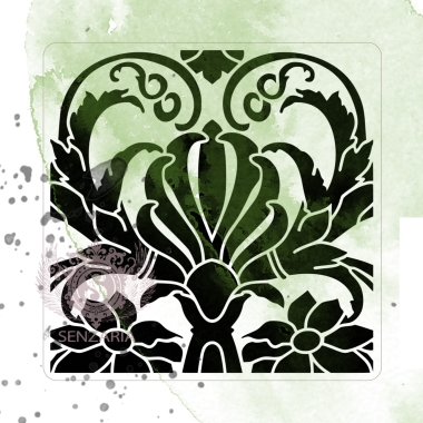 Трафарет - Сады Семирамиды мини 3