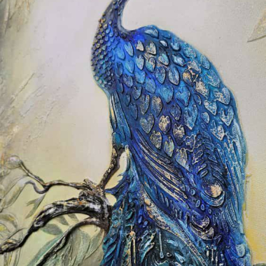 Мастер-класс - Многослойное панно Павлин